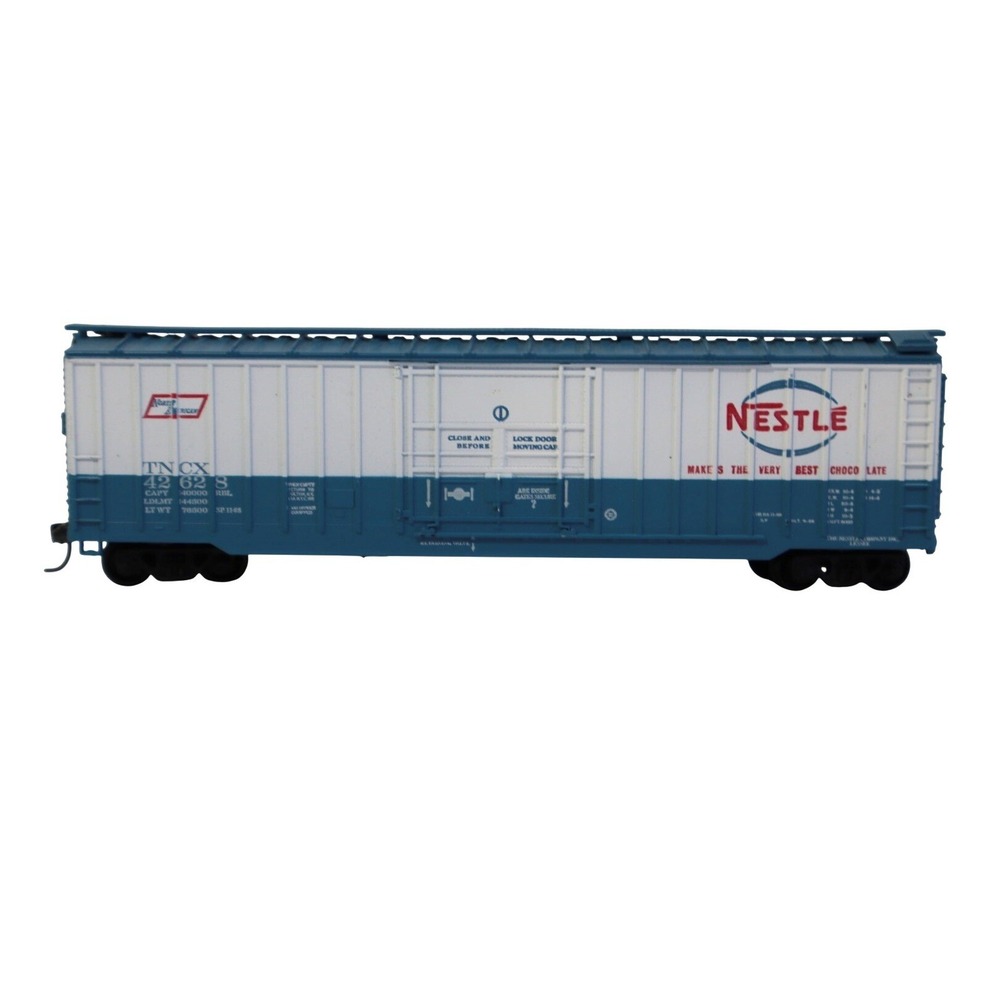 HO Scale Nestle Refrigerator Boxcar TNCX 42628 Blue White Train Rolling Stock